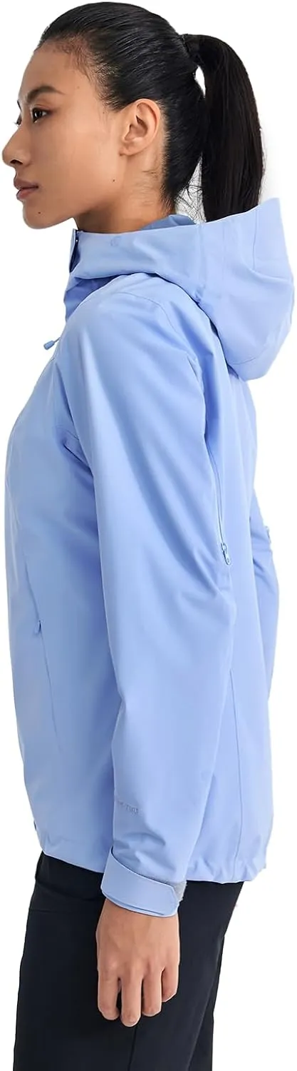 KAILAS Women's Raincoat Outdoor Hardshell Jacket Packable Lightweight Waterproof Hooded Jacket Hiking Travel
