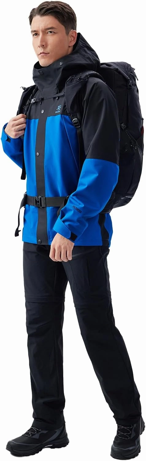 KAILAS Men's Hiking Shell Jacket Lightweight Waterproof Hooded Running Jacket Rain Jacket Outdoor Raincoat