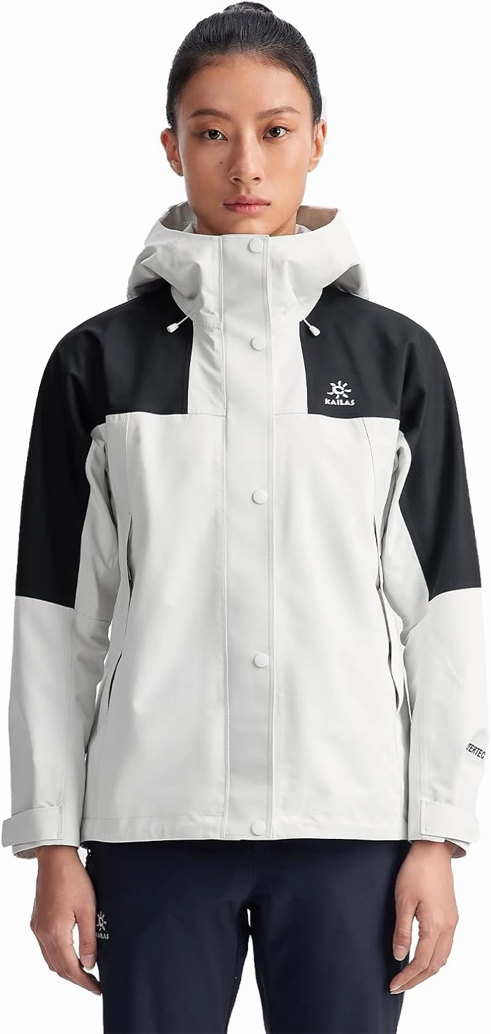 KAILAS Women's Hiking Shell Jacket Lightweight Waterproof Hooded Running Jacket Rain Jacket Outdoor Raincoat