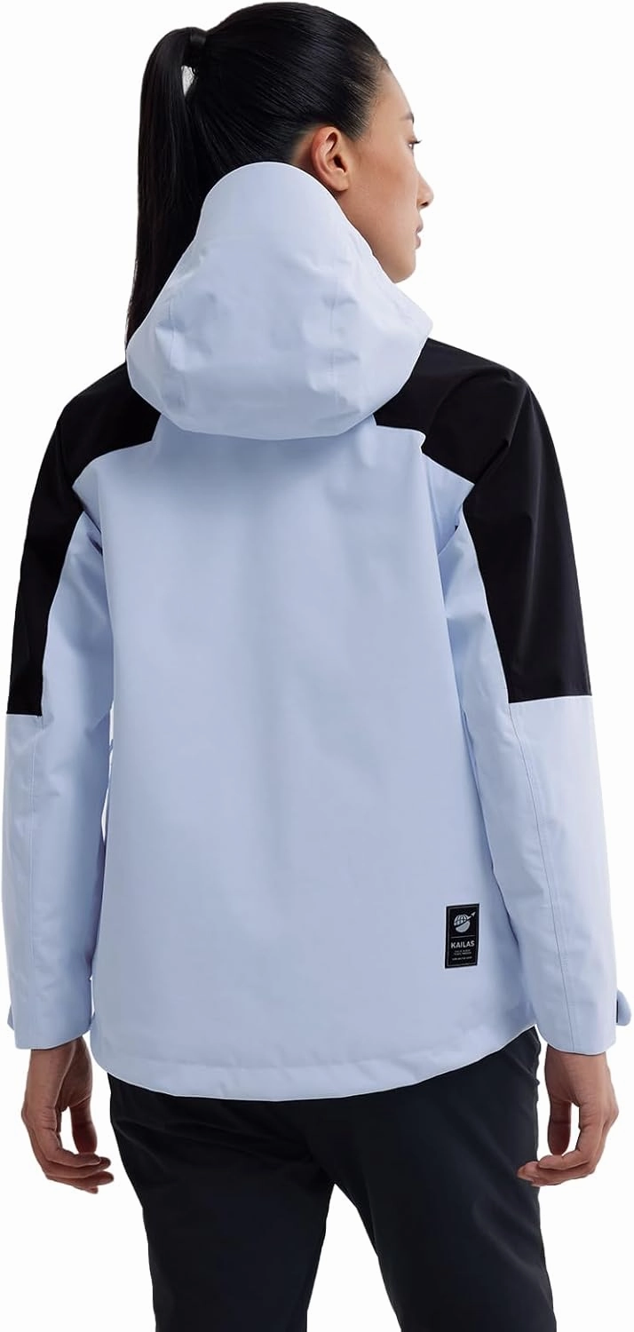 KAILAS Women's Hiking Shell Jacket Lightweight Waterproof Hooded Running Jacket Rain Jacket Outdoor Raincoat