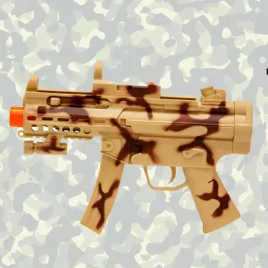 Kids Children 11 inch Toy Light Up Sonic Military Handgun with Sounds Military Camouflage Army Rangers Force Toy Gun for Childrens Ages 3,4,5,6,7,8,9 Years, Medium, Brown, MH_TOYGUN252_KBMWG