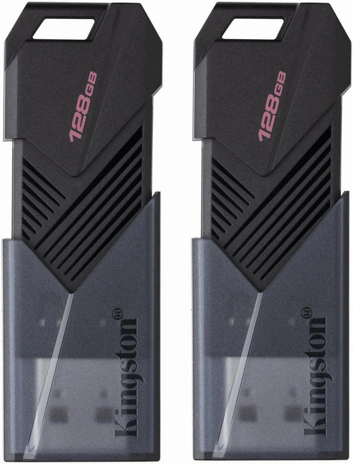 Kingston 128GB DataTraveler Exodia Onyx USB 3.2 Flash Drive (Matte Black) (2-Pack)
