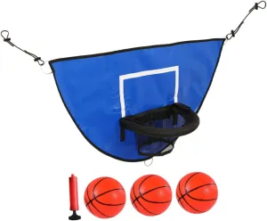 Kisangel 1Set Trampoline Basketball Rack Indoor Basketball Frame for Durable and Cloth Materials Easy to Assemble Promotes Active Play and Teamwork Skills for Home Use