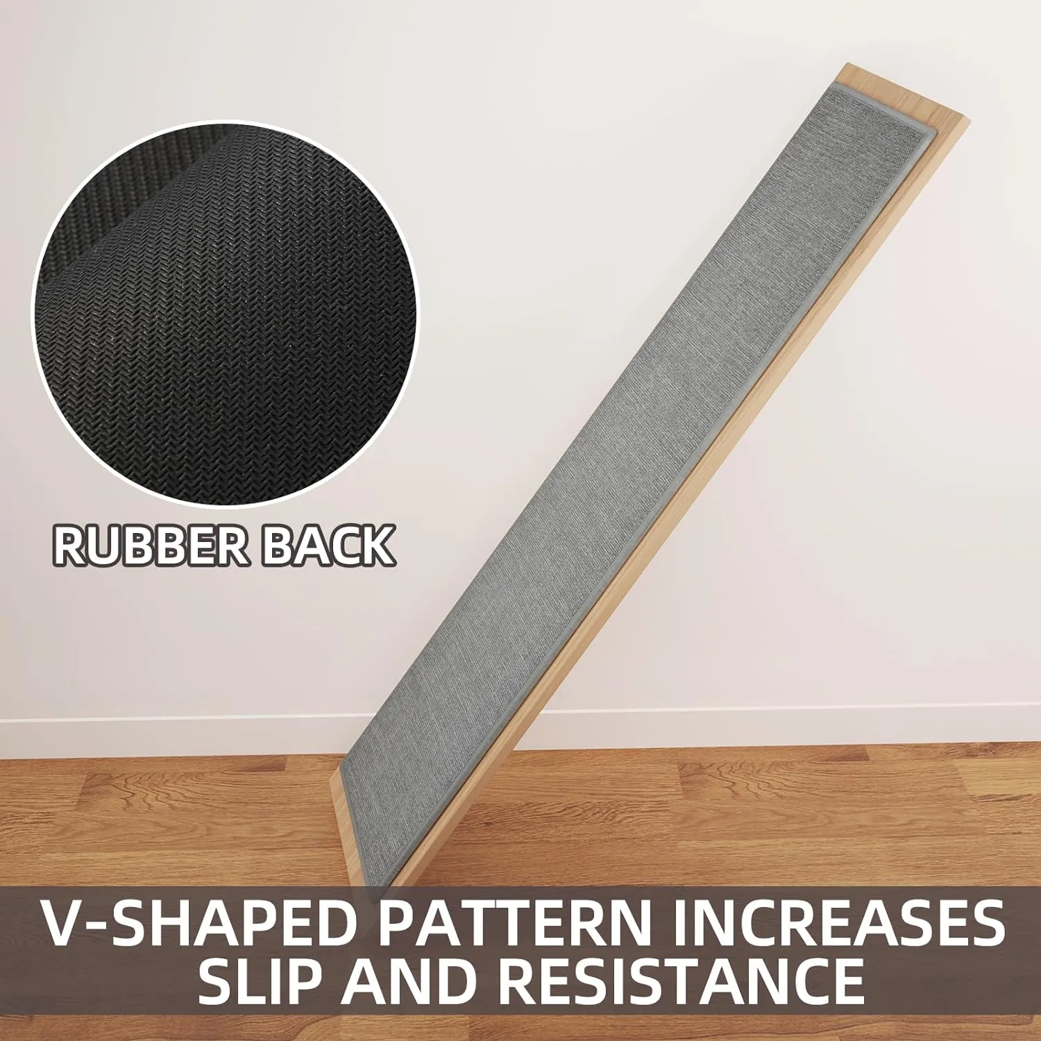 Kitchen Mat Set of 2 PCS, Cushioned Non Slip Rugs for Kitchen Floor, Absorbent Runner Comfort Standing Mats Washable for Kitchen, Office, Home (Grey, 17.3"x47" 17.3"x30")