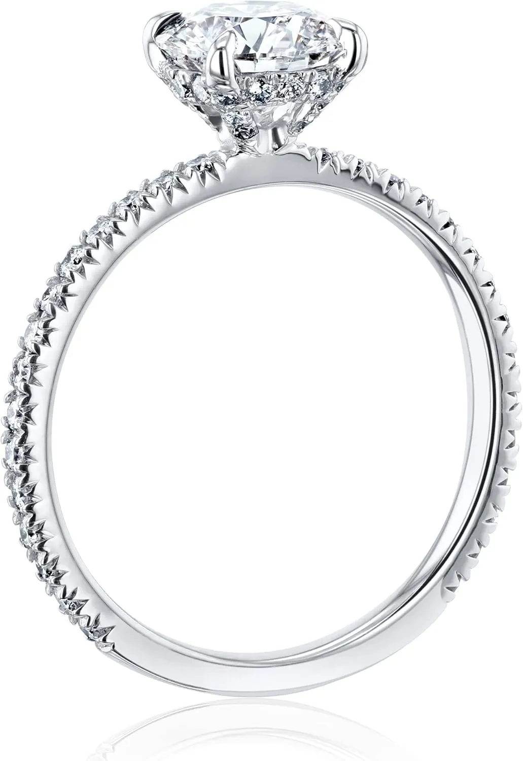 Kobelli 1.3 Carat IGI Round Lab Grown Diamond Wrap Basket Engagement Ring