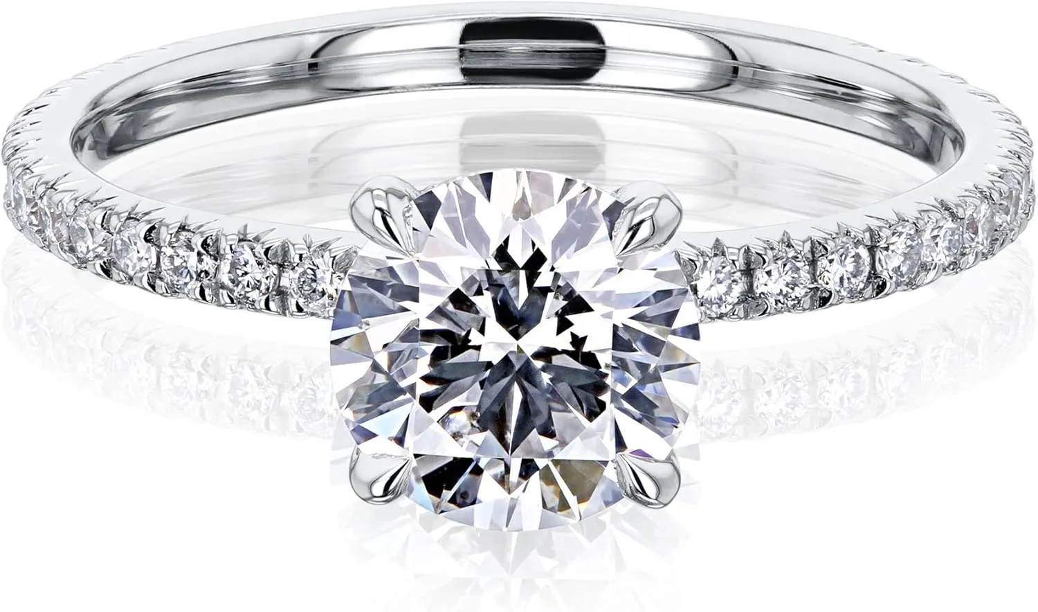Kobelli 1.3 Carat IGI Round Lab Grown Diamond Wrap Basket Engagement Ring