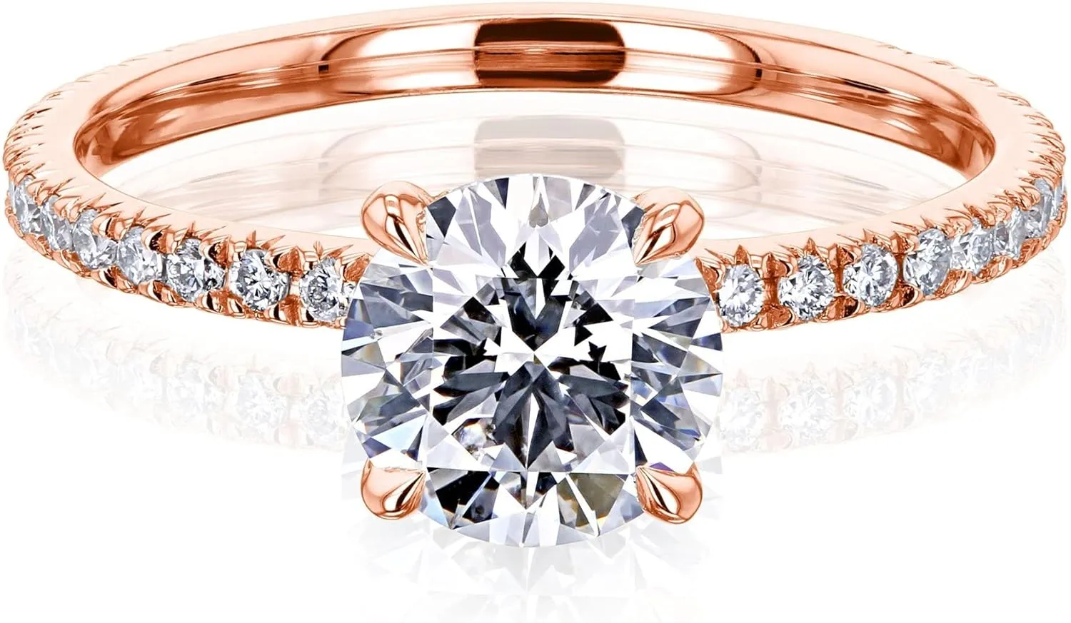 Kobelli 1.3 Carat IGI Round Lab Grown Diamond Wrap Basket Engagement Ring