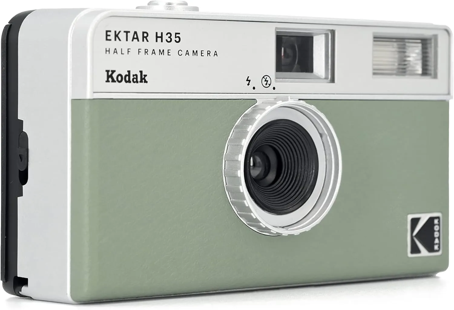 KODAK EKTAR H35 Half Frame Film Camera, 35mm, Reusable, Focus-Free, Lightweight, Easy-to-Use (Sage) (Film & AAA Battery are not Included)