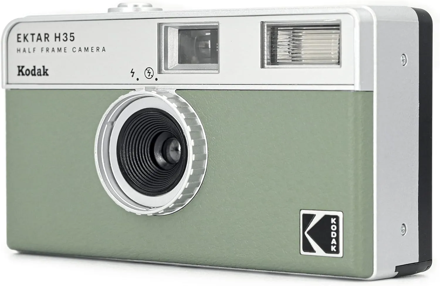 KODAK EKTAR H35 Half Frame Film Camera, 35mm, Reusable, Focus-Free, Lightweight, Easy-to-Use (Sage) (Film & AAA Battery are not Included)