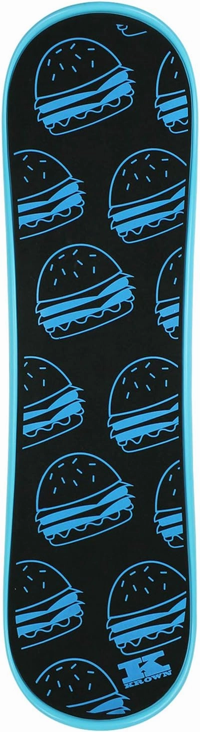 Krown Snowskate Plastic Polymer Skateboard Style Dual Kick Snowboard with Foam Grip – Many Graphics