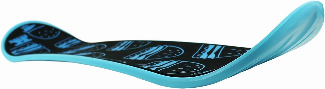 Krown Snowskate Plastic Polymer Skateboard Style Dual Kick Snowboard with Foam Grip – Many Graphics