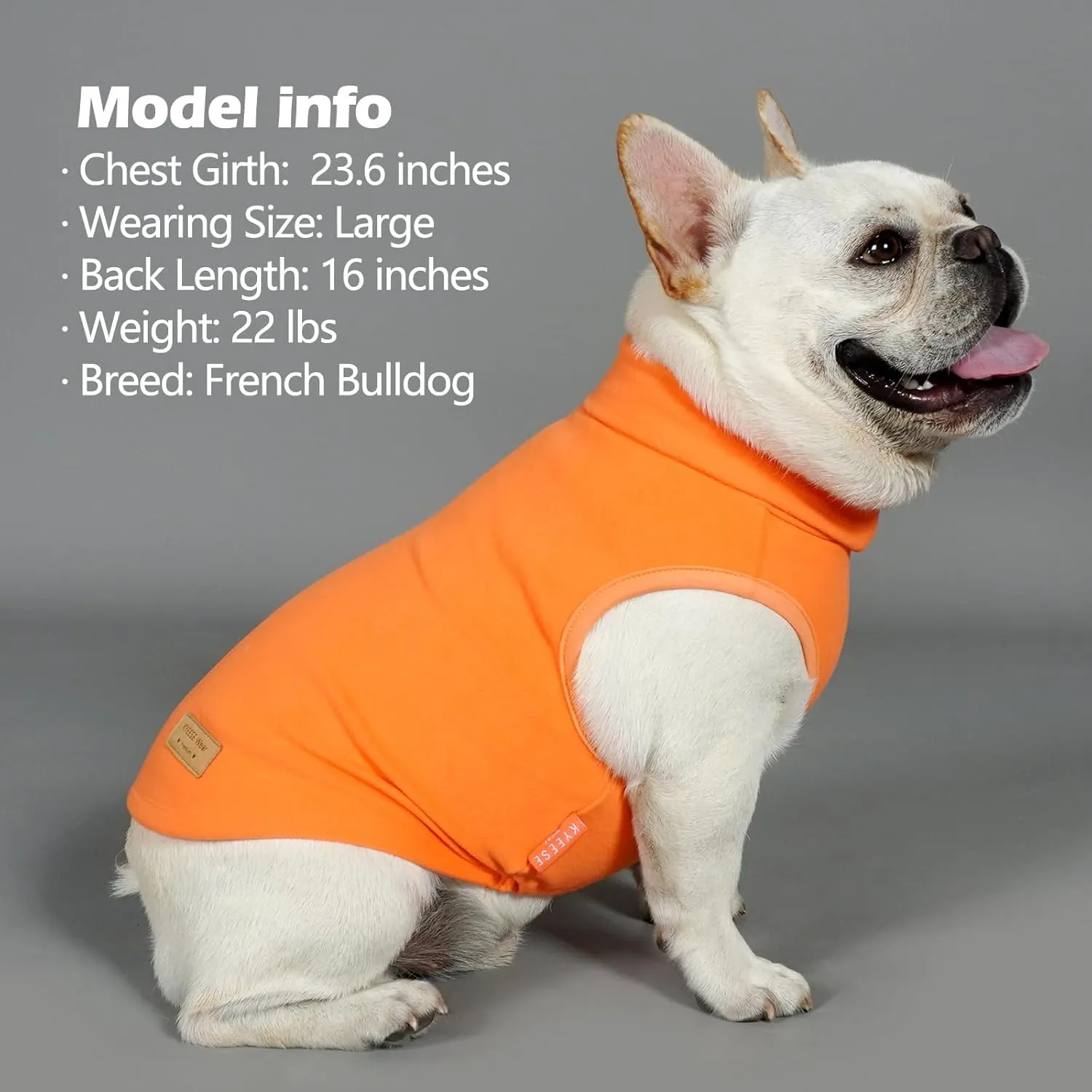 KYEESE 2Pack Dog Sweater Turtleneck Small Dogs Sweaters Pullover Pet Sweatshirt Stretchy Dogs Clothes Soft Dachshund Clothes Warm Pet Coats Dog Sweaters for Small Pets Male