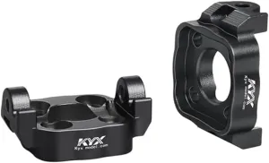 KYX Racing Aluminum Spindle Carrier Set Black Upgrades Parts Accessories for 1/18 RC Car LOSI Mini LMT 4X4 Monster Truck