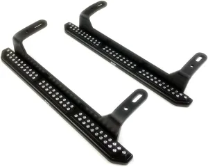 KYX Racing Metal Rock Slider Side Step Running Boards Foot-Plate Upgrades Parts Accessories for 1/10 RC Crawler Car TRX4