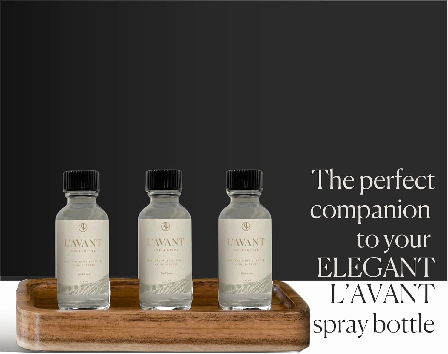 L’AVANT Collective All Purpose Cleaner 3 Pack Refill – Natural Cleaning Spray for Kitchens, Counters, and Bathrooms – Vegan, Organic, Plant-Based Multipurpose Surface Cleaner with Fresh Linen Scent