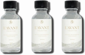 L’AVANT Collective All Purpose Cleaner 3 Pack Refill – Natural Cleaning Spray for Kitchens, Counters, and Bathrooms – Vegan, Organic, Plant-Based Multipurpose Surface Cleaner with Fresh Linen Scent