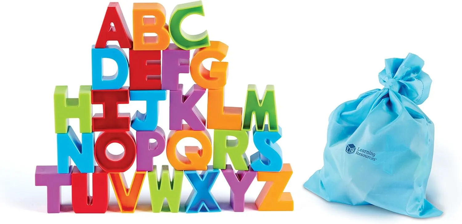 Learning Resources Letter Blocks, Fine Motor Toy, ABCs, Letter Recognition, Alphabet, 36 Pieces, Ages 2 