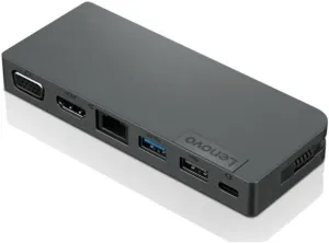Lenovo Powered USB-C Travel Hub - for Notebook - USB Type C - 3 X USB Ports - 1 X USB 2.0 - Network (RJ-45) - HDMI - VGA - Wired