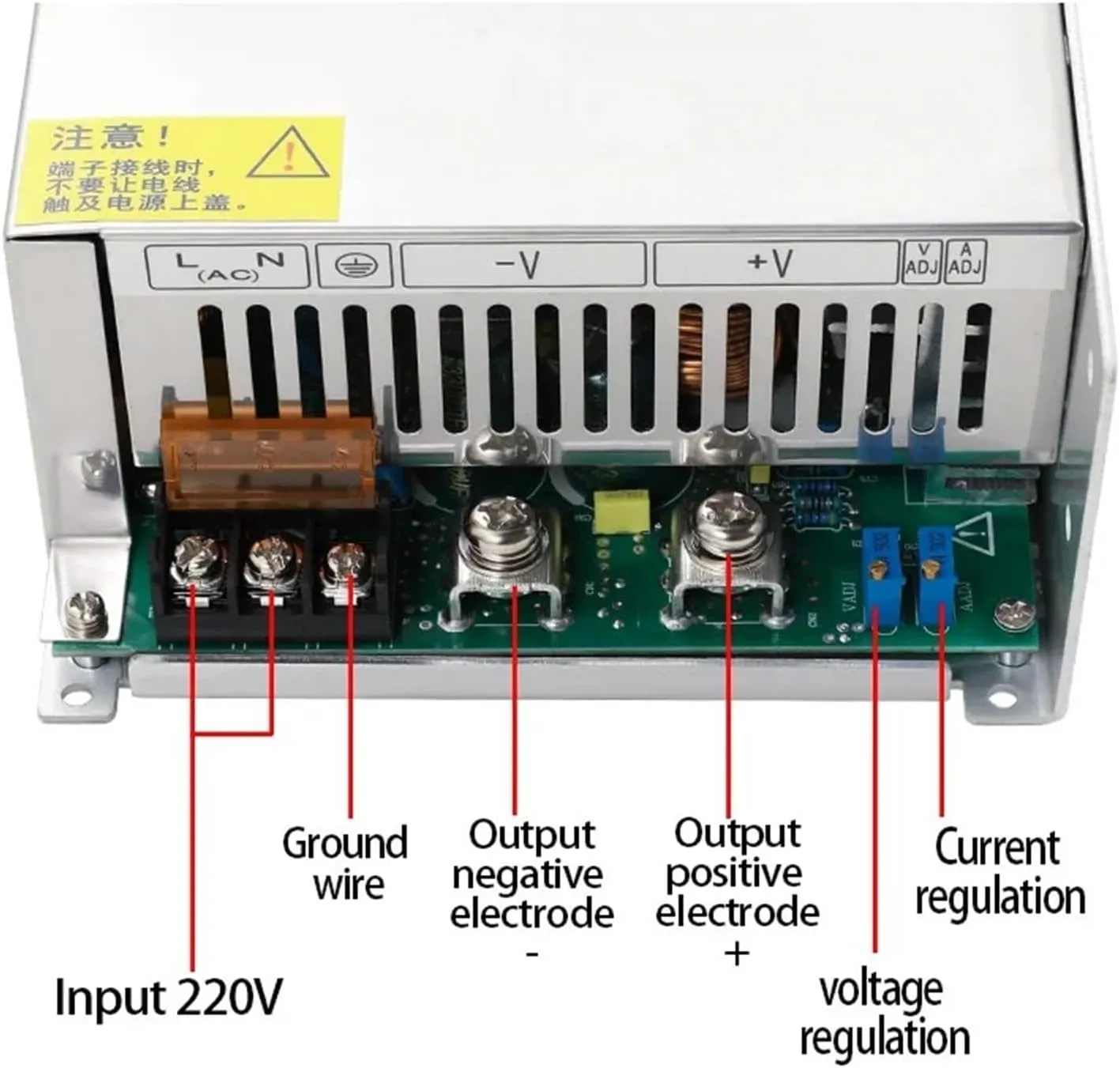 Li-ion Lithium Battery Charger Adjustable Switching Power Supply 12v 24v 36v 48v 13S 60V 16S 72V 3s-20s Fast Charger 0-100A(0-88.2V 0-17A)