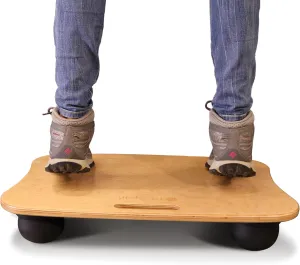 LifeSpan Fitness Aero Wobble Balance Board, Enhance Standing Desk Workouts, Static & Dynamic Exercises (23x16x4.5 Inch, Light Birch Wood)