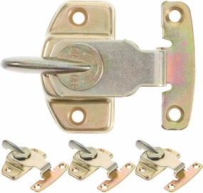 LIFKOME 4Sets Dining Table Connectors Durable Buckles for Extension Tables Smooth Satin Finish Reliable Latch Hardware for Conference Tables Design
