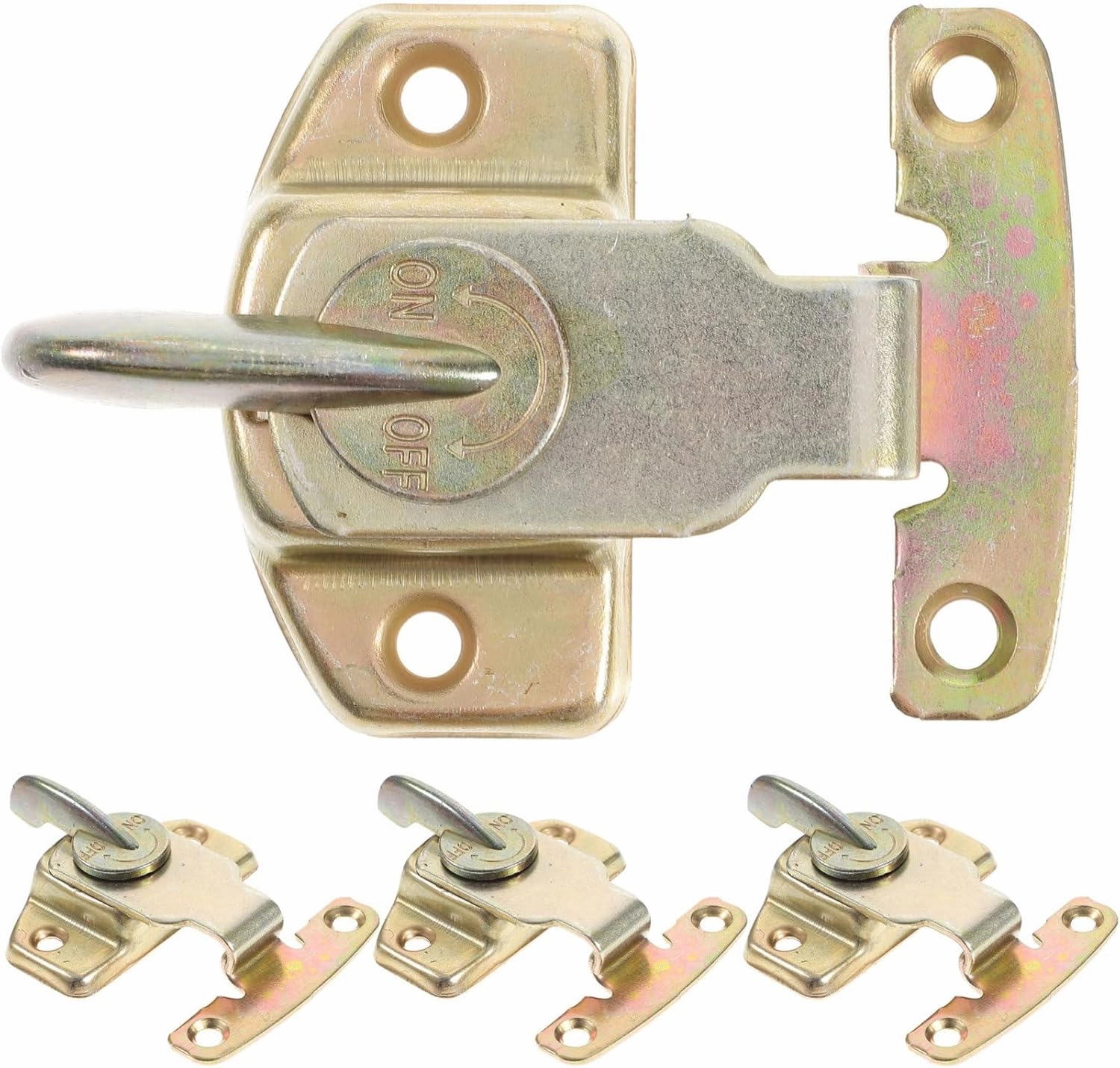LIFKOME 4Sets Dining Table Connectors Durable Buckles for Extension Tables Smooth Satin Finish Reliable Latch Hardware for Conference Tables Design