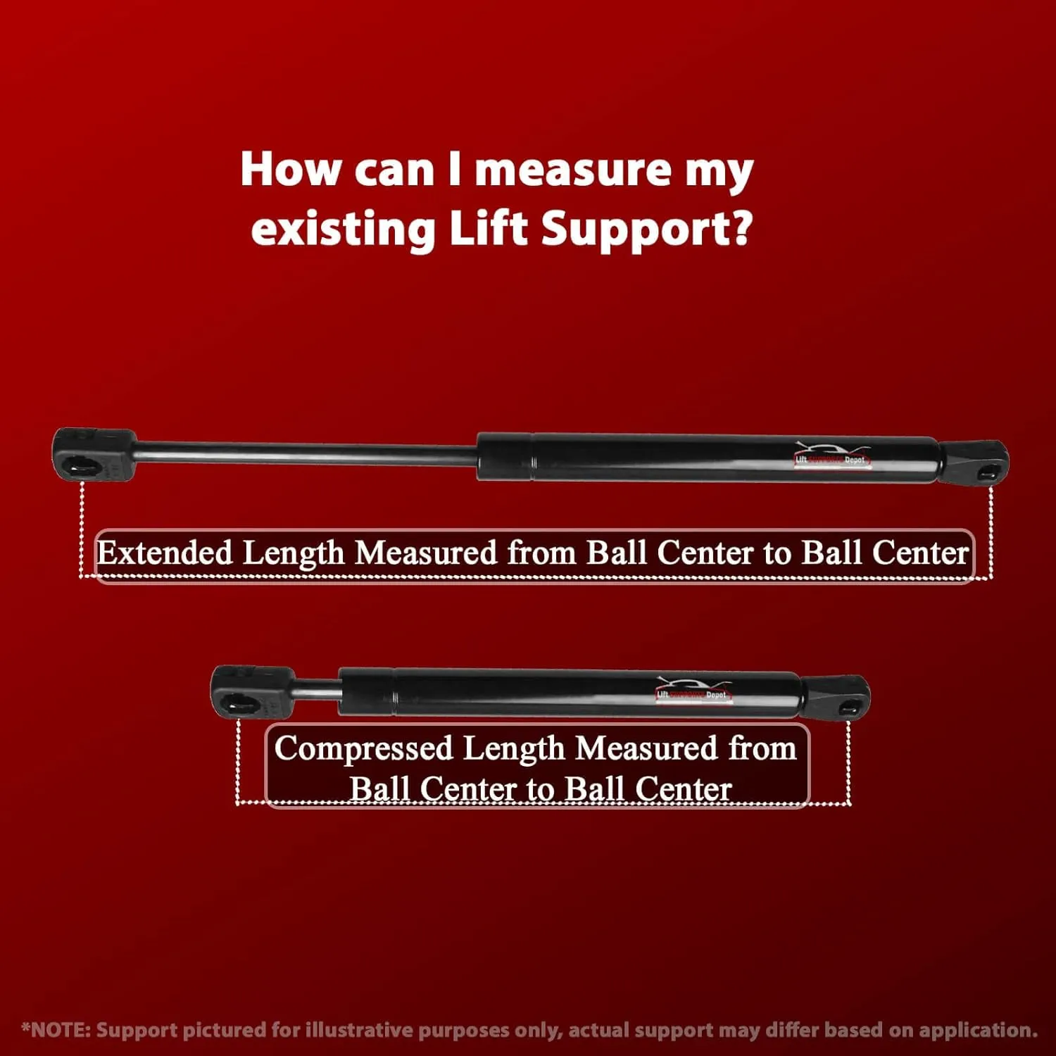 Lift Supports Depot Qty (2) 6 Inch 20lbs 10mm End fittings "Stainless Steel" Lift Supports, Gas Struts 6/15 Marine Grade Shocks