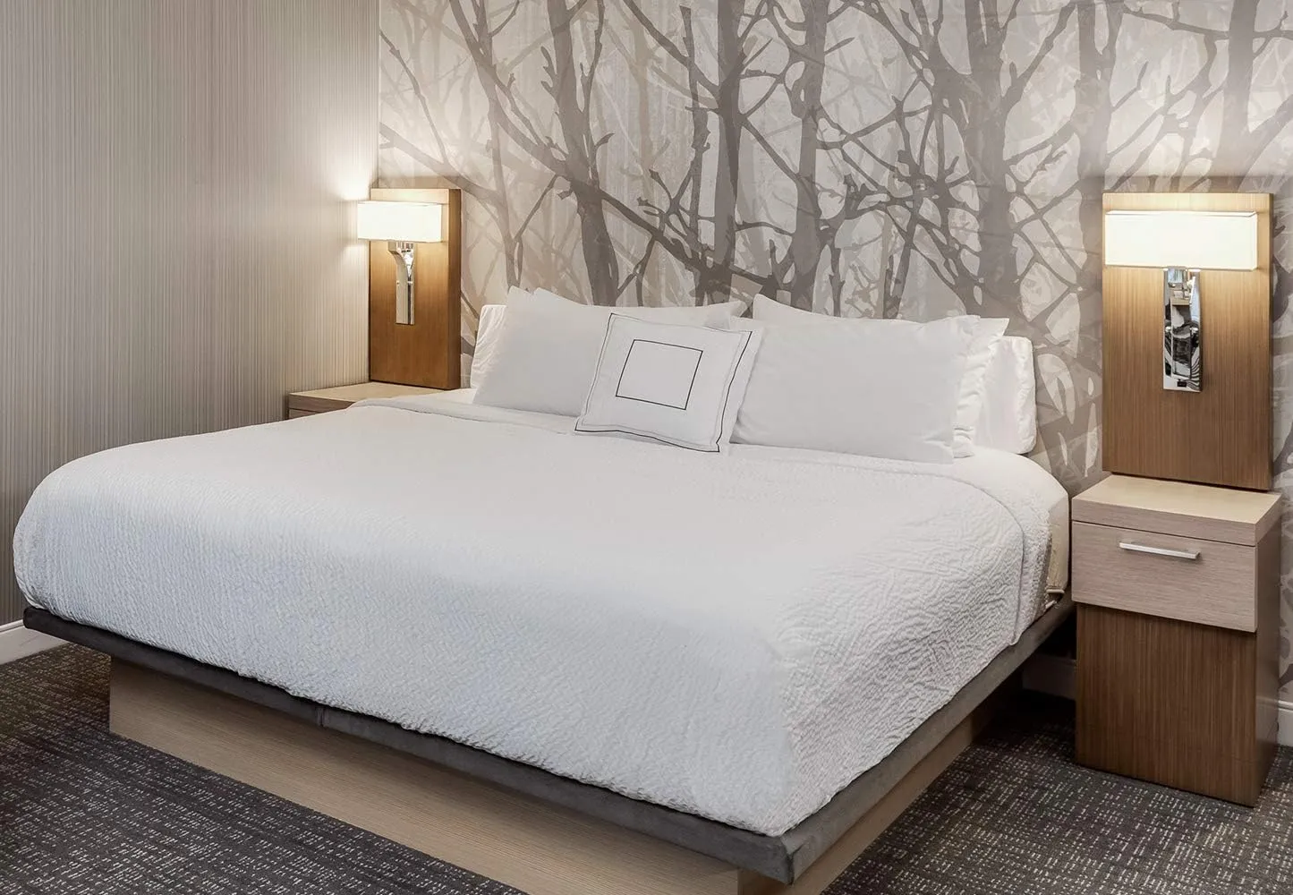 Lightweight Coverlet King Set - White Rippled Texture - Exclusive to Courtyard Hotels, Fairfield by Marriott and Residence Inn Includes 1 Coverlet and 2 Shams