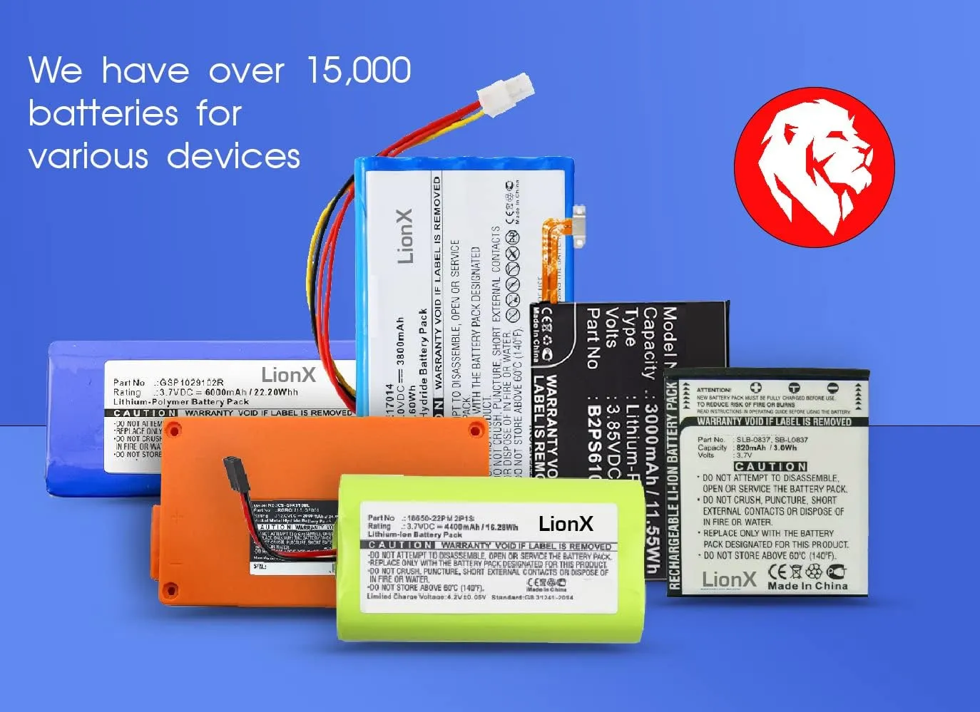 LIONX Battery for VECTRON Mobilepro 3 Mobilepro III B60 3000mAh / 11.10Wh