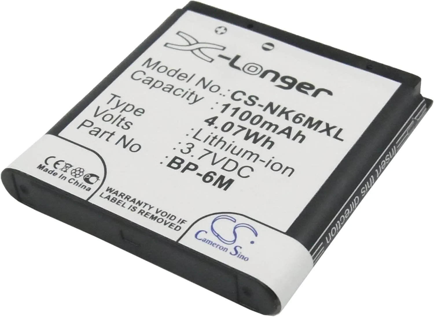 LIONX Battery Replacement for Mobiado Lucido Luminoso Stealth BP-6M-S 1100mAh / 4.07Wh