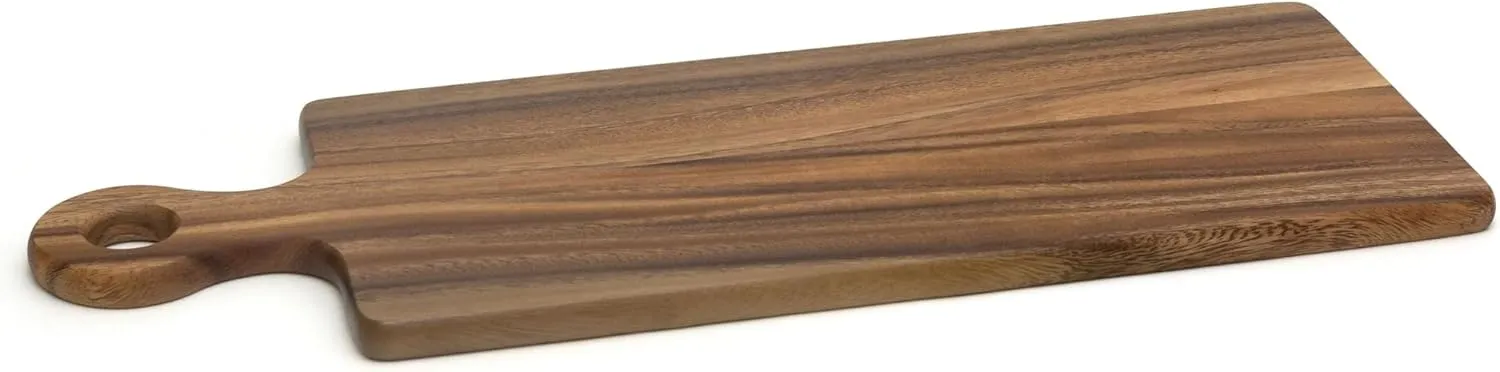 Lipper International Acacia Wood Serving and Cutting Board, 19.75" x 7" x 0.5"