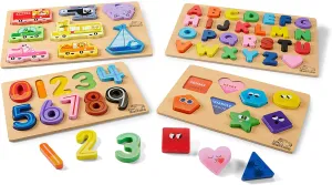 Little Buffalo Wooden Puzzles 4 Pack