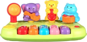 Little Virtuoso: Safari Symphony - Lights & Sounds Musical Toy, Animal Band, Keyboard, Guitar, Trumpet, Drum & Microphone, Baby & Toddler Ages 12mo 