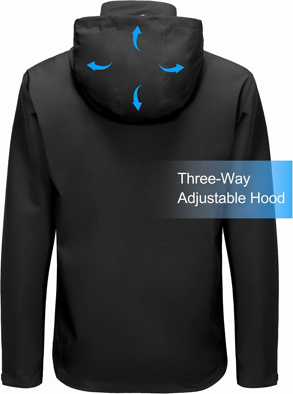 Little Donkey Andy Men's Waterproof Rain Jacket, Lightweight Rain Coat, Raincoat with Hood for Golf Hiking