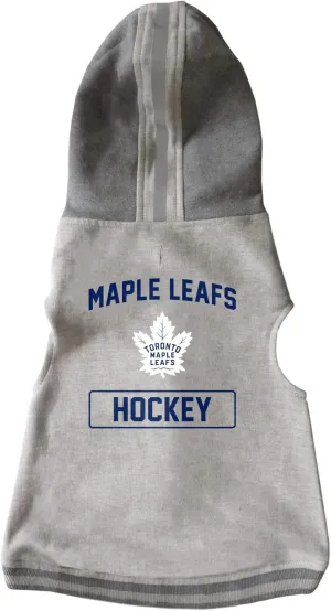 Littlearth Toronto Maple Leafs NHL Pet Hooded Crewneck with Team Logo and Name