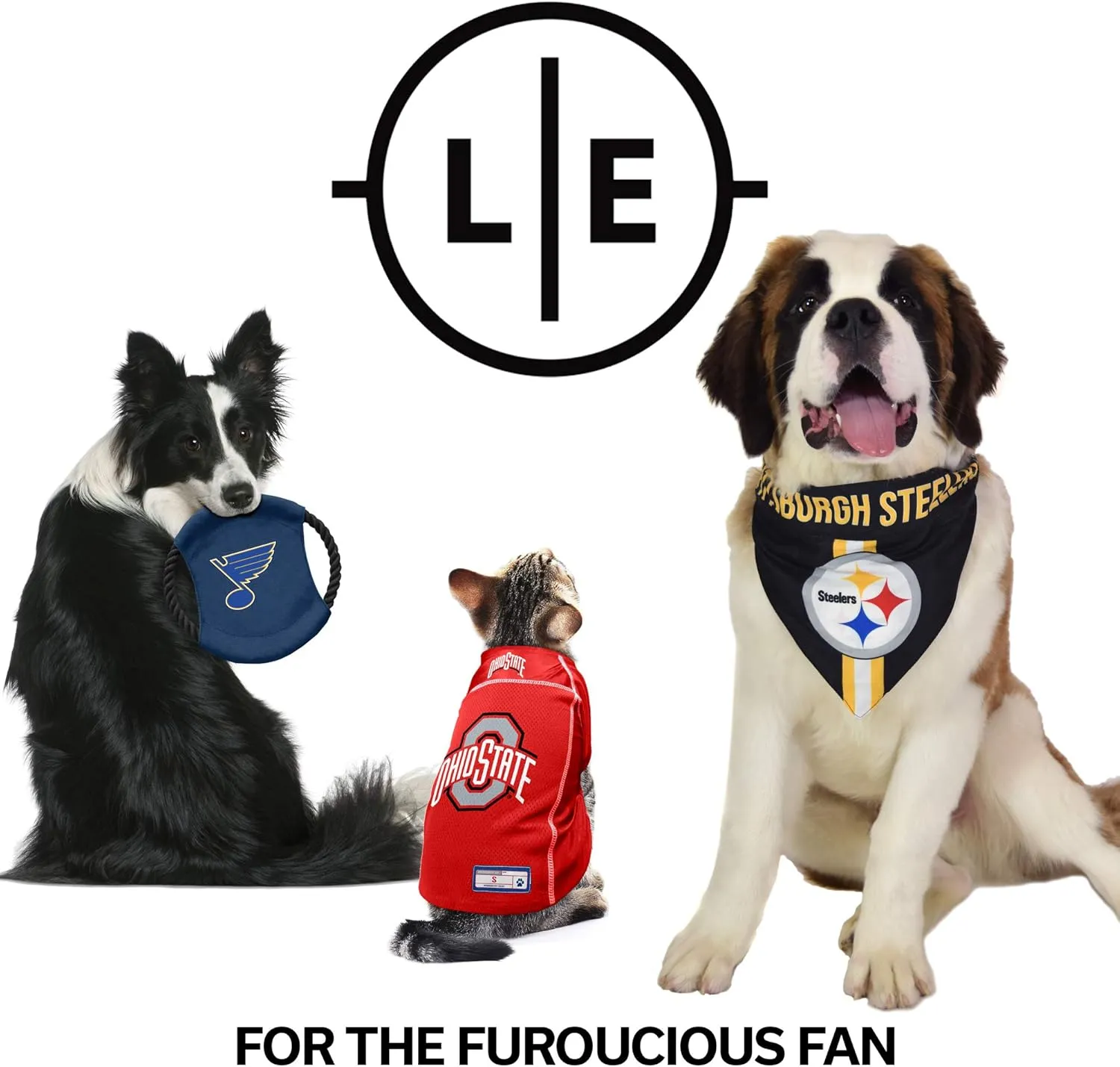 Littlearth Unisex-Adult NFL Detroit Lions Pet Hooded Crewneck
