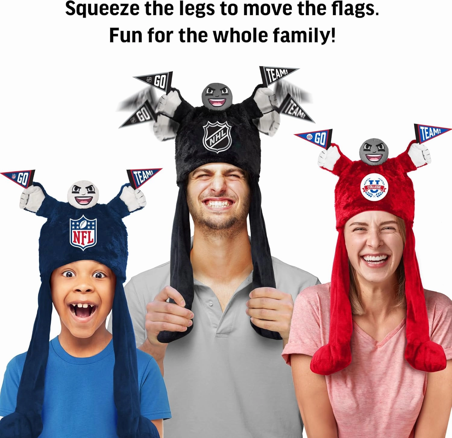 Littlearth NFL unisex-adult Nfl Cheering Sidekick Hat