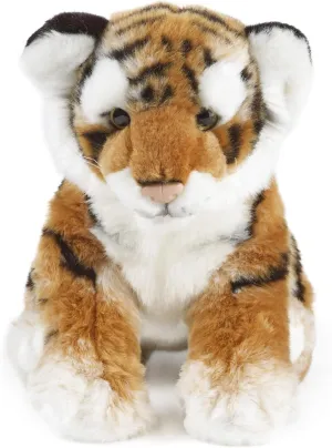 Living Nature Large Tiger Cub Stuffed Animal | Fluffy Tiger Animal | Soft Toy Gift for Kids | 12 inches