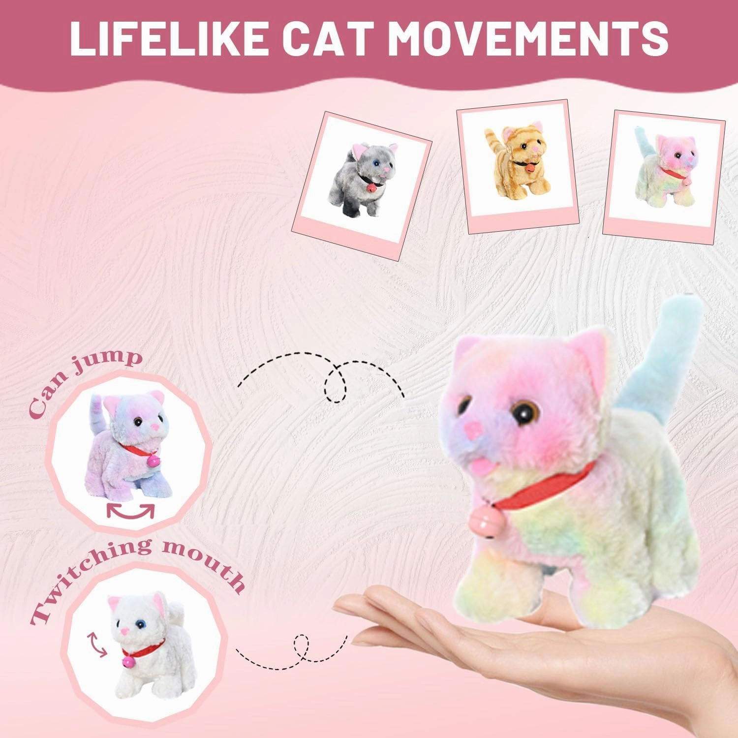 Lunafex Robot Dog, Official Lunafex Robot Cat, Realistic Puppy Interactive Pet Companion Walking, Barking, Tail Wagging (Yellow)