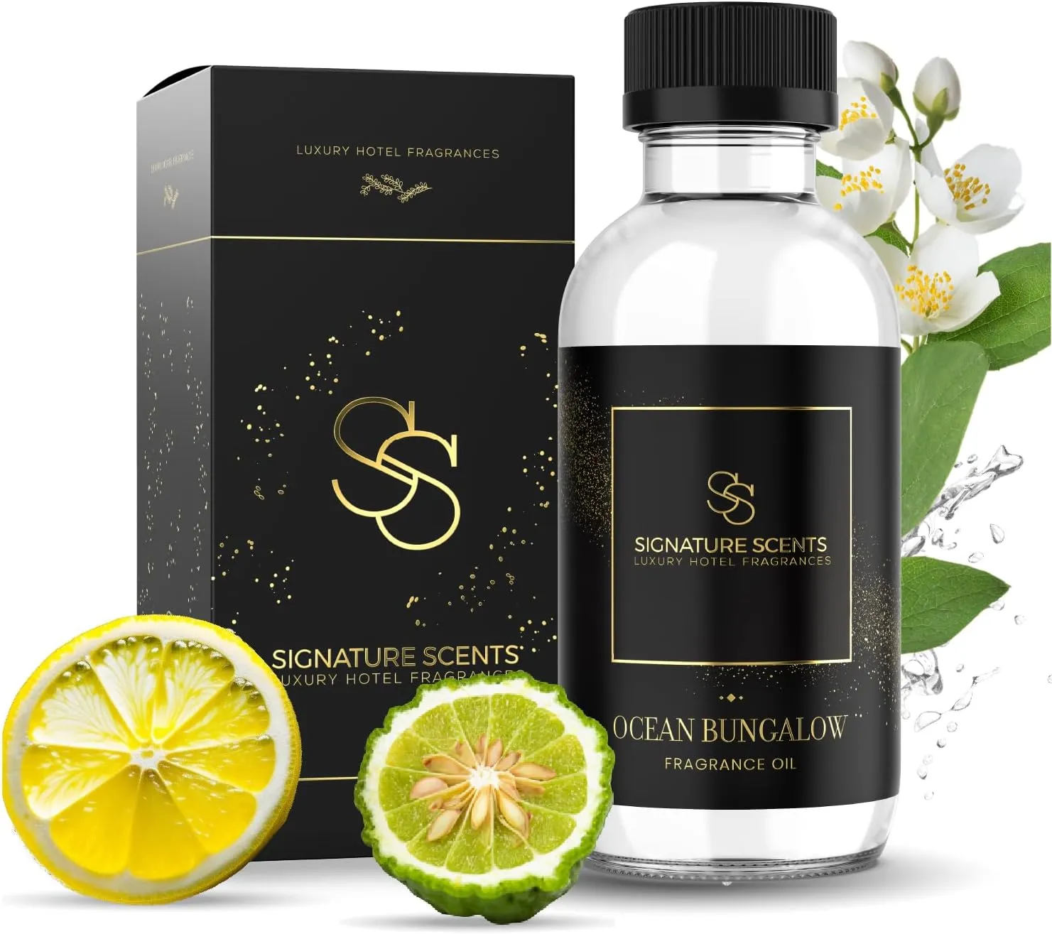 Luxury Hotel Fragrances - Hotel Fragrance Oil - Diffuser Oil Blends for Aromatherapy (Ocean Bungalow) 4.05 Fl Oz (120ml)