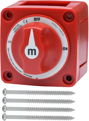M Series Battery Switch 6006, Marine Battery Switch 48V 300A Power, for Boat Battery Single Circuit On/Off