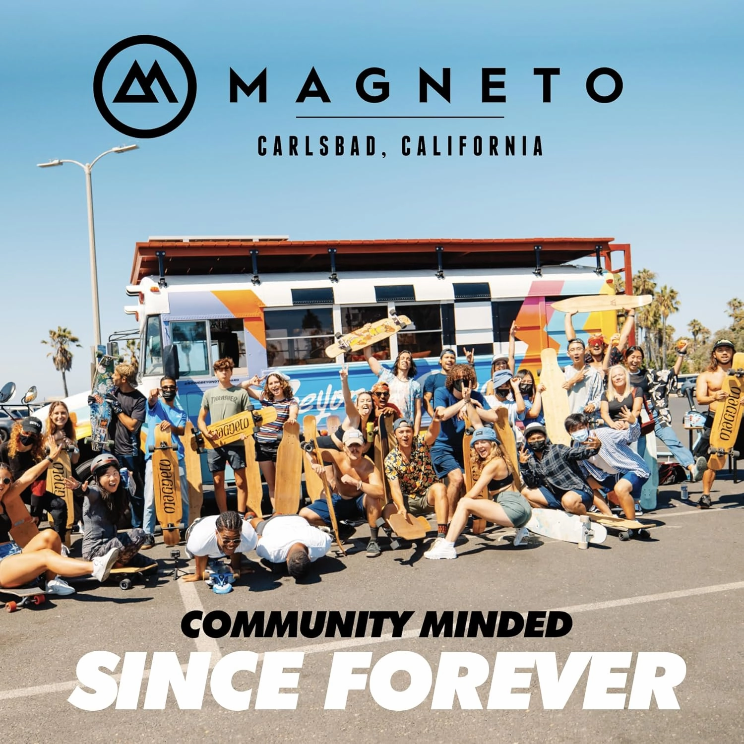 Magneto Complete Skateboard | 6-Layer Canadian Maple Double Kick Concave Deck | Beginners, and Teens