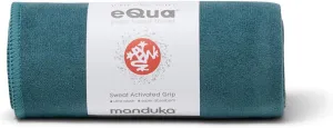 Manduka eQua Yoga Hand Towel - Quick Drying Microfiber, Lightweight, Yoga Accessories Easy for Travel