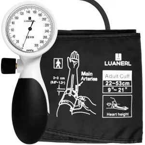 Manual Blood Pressure Cuff Adult 9”-21” Inches (22-53CM) (Large/XL)- Aneroid Sphygmomanometer -Extra Large with Integrated Bulb, Dial and Air Valve, Comfort Cuff | for Clinical or Home Use