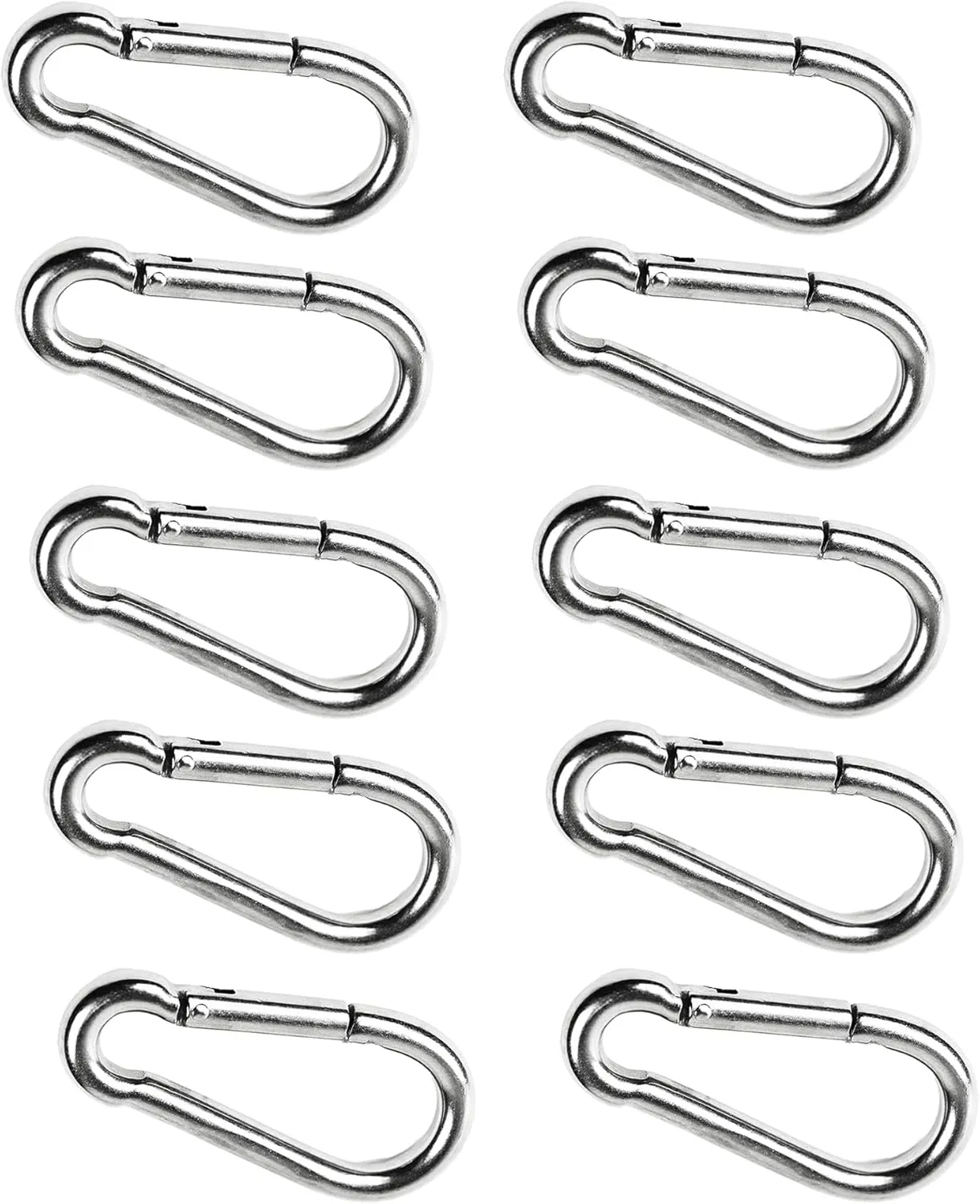 MARINE CITY Clip Snap Hook with Ring, 316 Grade Stainless Steel, Rust-Free, Ideal for Boating, Climbing, Camping, and Outdoor Activities