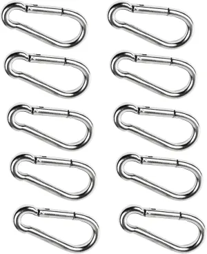 MARINE CITY Clip Snap Hook with Ring, 316 Grade Stainless Steel, Rust-Free, Ideal for Boating, Climbing, Camping, and Outdoor Activities