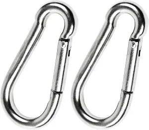 MARINE CITY Clip Snap Hook with Ring, 316 Grade Stainless Steel, Rust-Free, Ideal for Boating, Climbing, Camping, and Outdoor Activities