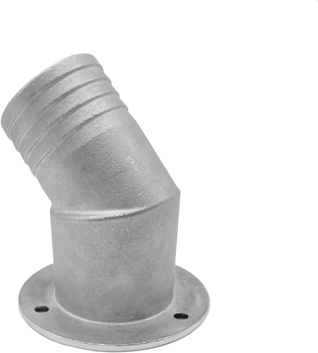 Marine Deck Filler/ Fill Keyless Cap， 316 Stainless Steel Elbow Boat Accessories Yacht Hardware (Type: Gas, 38mm/1.5inch)