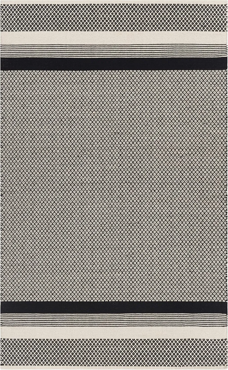 Mark&Day Area Rugs, 2x8 Stillman Valley Rustic Black Runner Area Rug, Black White Carpet for Hallway, Kitchen, Bedroom or Living Room (2'6" x 8' Runner)