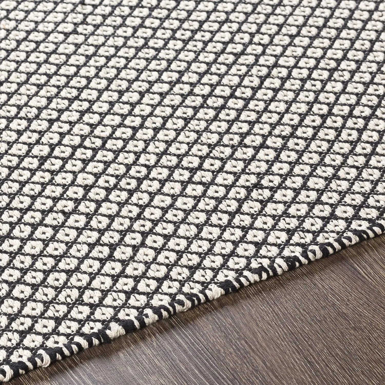Mark&Day Area Rugs, 2x8 Stillman Valley Rustic Black Runner Area Rug, Black White Carpet for Hallway, Kitchen, Bedroom or Living Room (2'6" x 8' Runner)